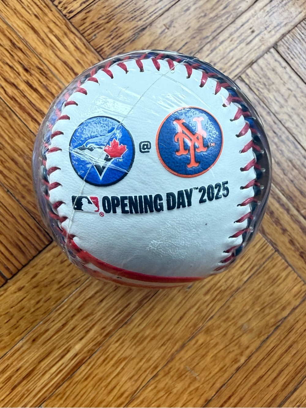 NWT New York Mets 2025 Opening Day Rawlings Baseball - Toronto Blue Jays